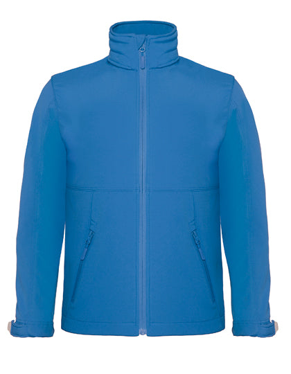 Kids´ Hooded Softshell Jacket Azure
