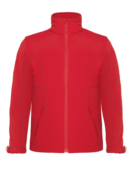 Kids´ Hooded Softshell Jacket Red
