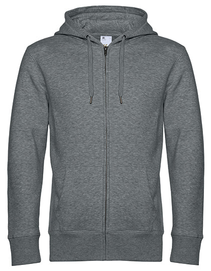 KING Zipped Hood Jacket_° Heather Mid Grey