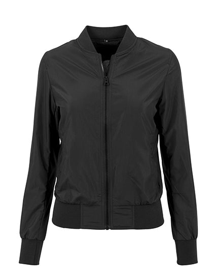 Ladies´ Nylon Bomber Jacket Black