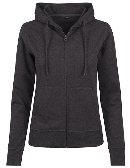 Ladies´ Terry Zip Hoody Charcoal (Heather)