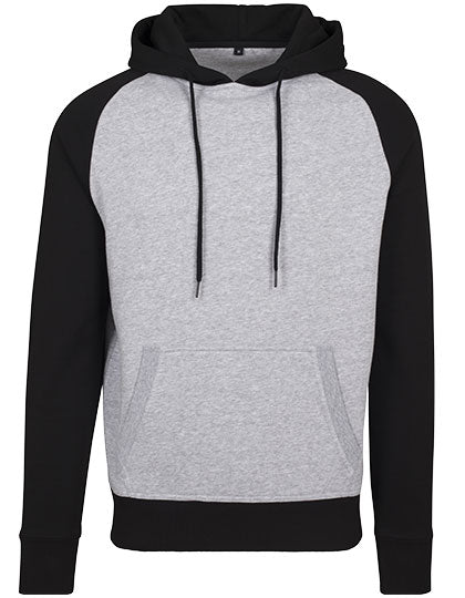 Raglan Hoody Heather Grey
