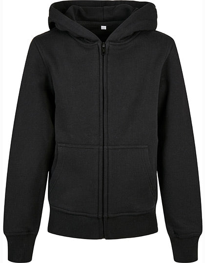 Kids´ Organic Basic Zip Hoody Black