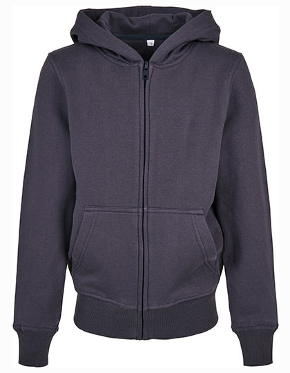 Kids´ Organic Basic Zip Hoody Navy