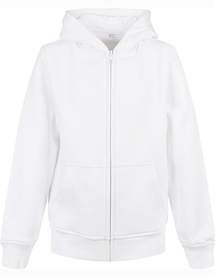 Kids´ Organic Basic Zip Hoody White