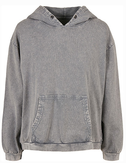 Ladies´ Acid Washed Oversize Hoody Asphalt