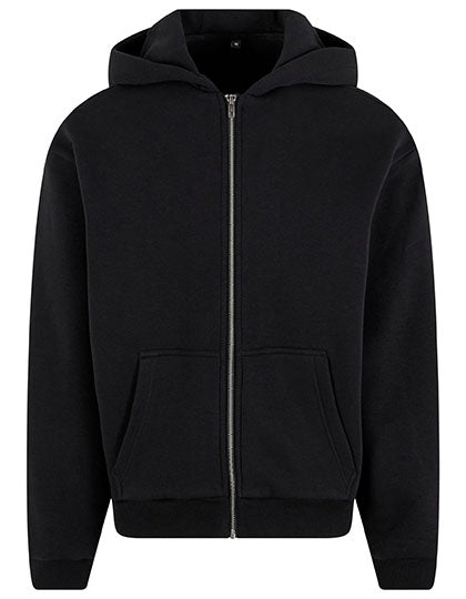 Fluffy Zip Hoody Black