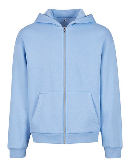 Fluffy Zip Hoody Powder Blue