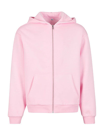 Fluffy Zip Hoody Soft Pink