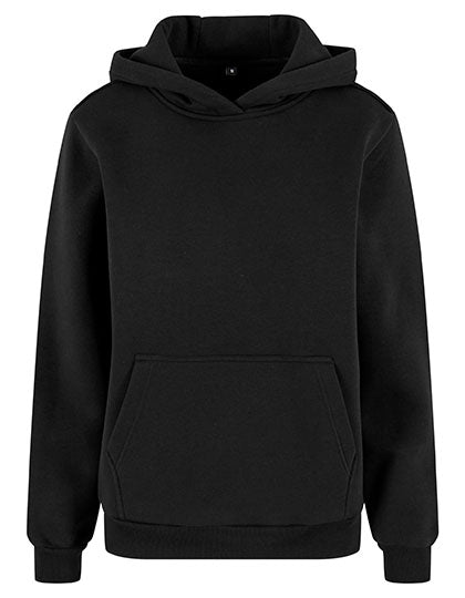 Ladies Fluffy Hoody Black