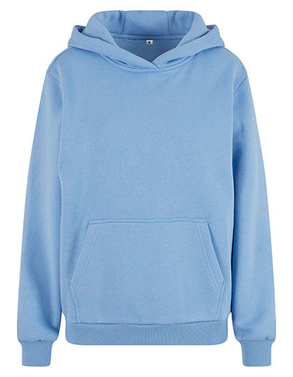 Ladies Fluffy Hoody Powder Blue