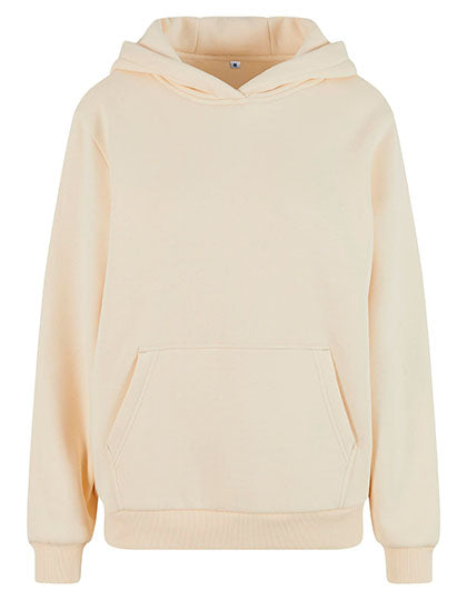 Ladies Fluffy Hoody White Sand