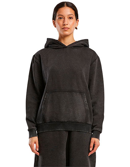 Ladies Vintage Heavy Hoody Black