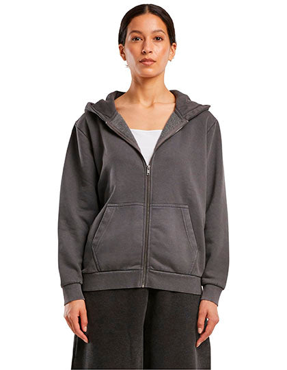 Ladies Vintage Heavy Zip Hoody Magnet