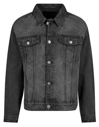 Heavy Ounce Boxy Denim Jacket Black Washed