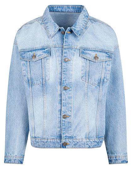 Heavy Ounce Boxy Denim Jacket New Light Blue Washed