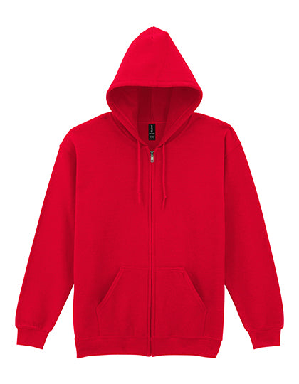 Heavy Blend™ Adult Full Zip Hooded Sweatshirt Red