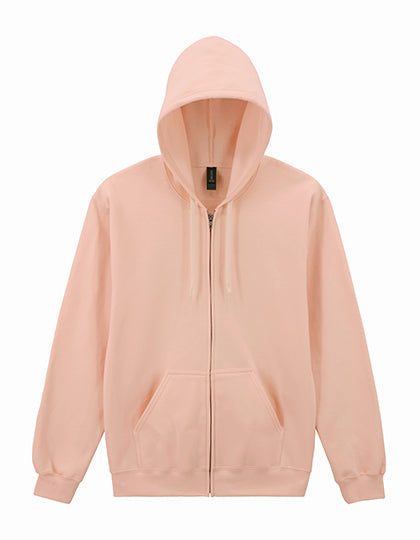 Softstyle® Midweight Fleece Adult Full Zip Hooded Sweatshirt Dusty Rose