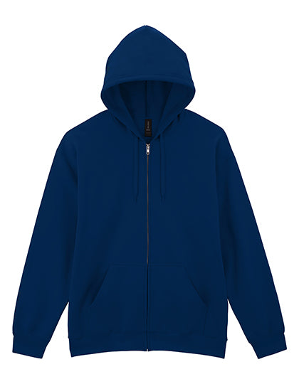 Softstyle® Midweight Fleece Adult Full Zip Hooded Sweatshirt Navy