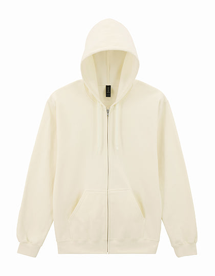 Softstyle® Midweight Fleece Adult Full Zip Hooded Sweatshirt Off White