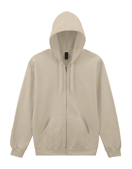 Softstyle® Midweight Fleece Adult Full Zip Hooded Sweatshirt Sand