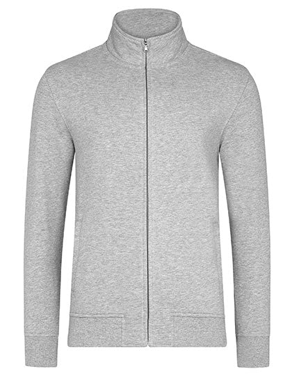 Men´s Premium Full-Zip Sweat Jacket Grey Melange