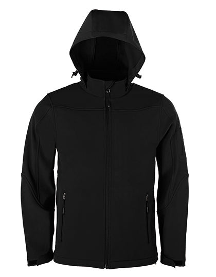 Men´s Hooded Soft-Shell Jacket Black