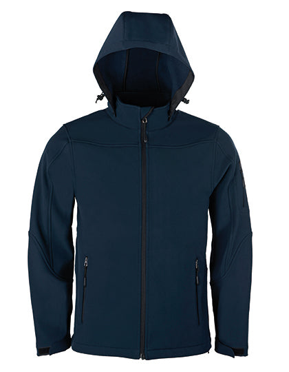 Men´s Hooded Soft-Shell Jacket Navy