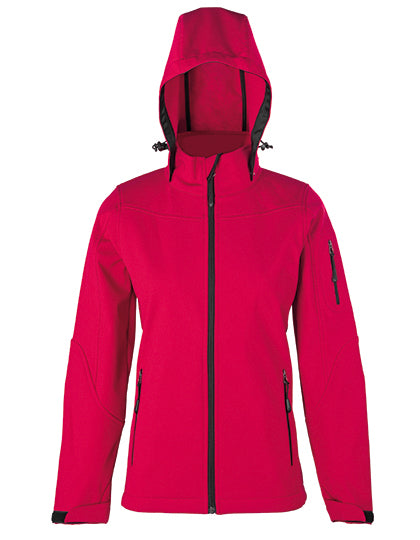 Women´s Hooded Soft-Shell Jacket Red