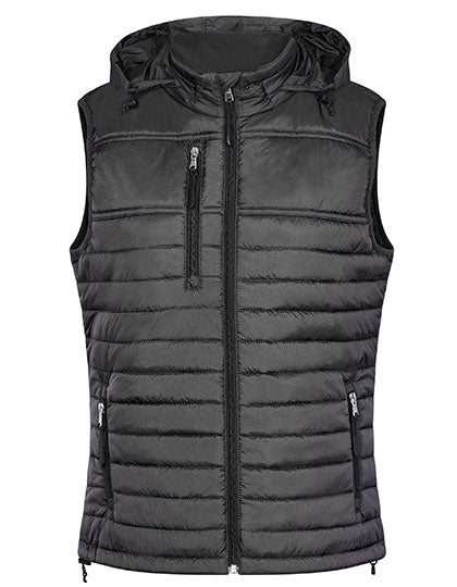 Women´s Hooded Performance Body Warmer Dark Grey