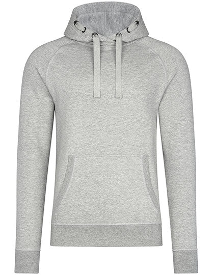Unisex Premium Raglan Hoody Grey Melange