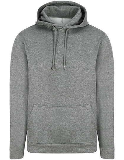 Sports Polyester Hoodie Grey Melange