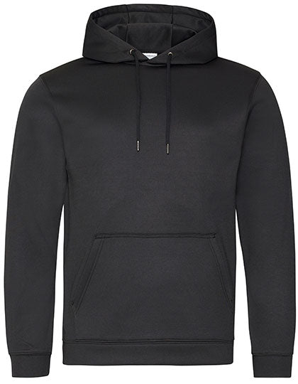 Sports Polyester Hoodie Jet Black