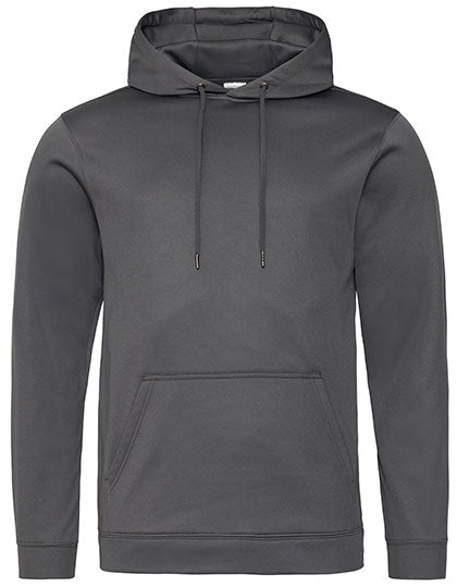Sports Polyester Hoodie Steel Grey (Solid)
