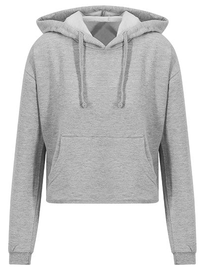 Women´s Cropped Hoodie Heather Grey