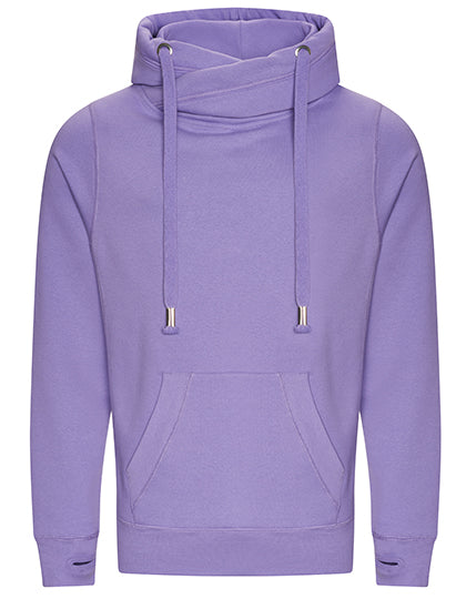 Cross Neck Hoodie Digital Lavender