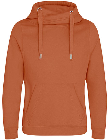 Cross Neck Hoodie Ginger Biscuit