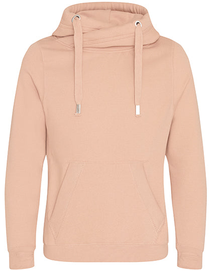 Cross Neck Hoodie Nude