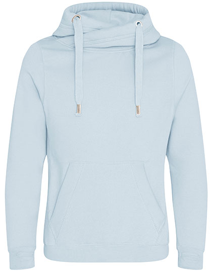 Cross Neck Hoodie Sky Blue