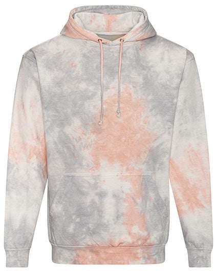 Tie-Dye Hoodie Grey Pink Marble