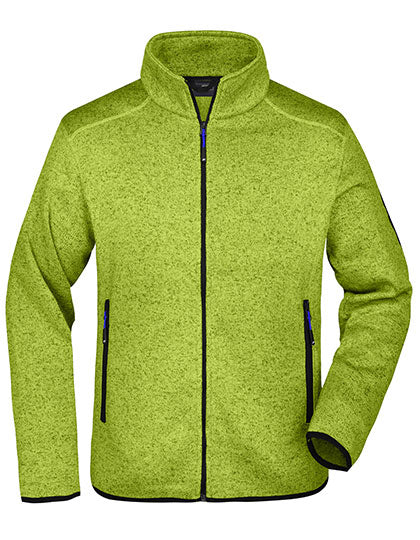 Men´s Knitted Fleece Jacket Kiwi Melange