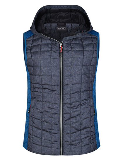 JN767 Ladies´ Knitted Hybrid Vest