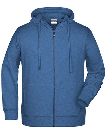 Men´s Zip-Hoody Light Denim Melange