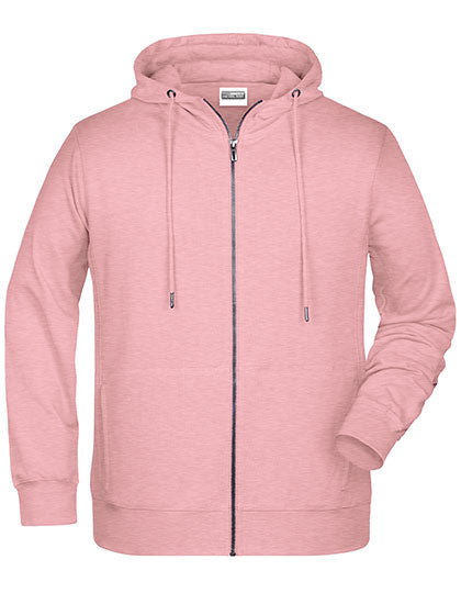 Men´s Zip-Hoody Rose Melange