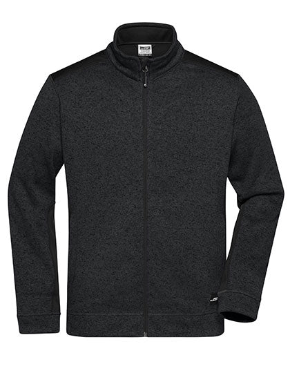 JN862 Men´s Knitted Workwear Fleece Jacket -STRONG-