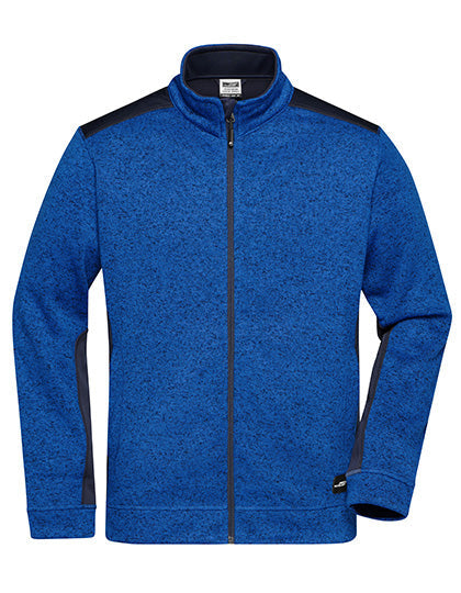 JN862 Men´s Knitted Workwear Fleece Jacket -STRONG-