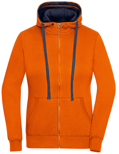 Ladies´ Lifestyle Zip-Hoody Dark Orange