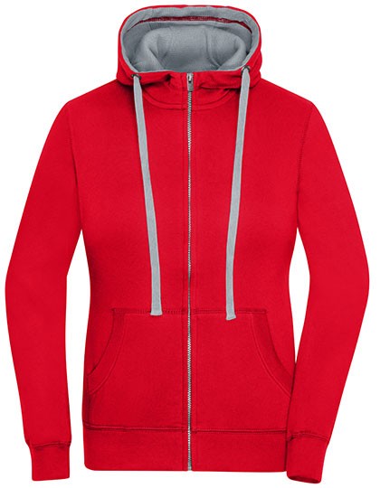 Ladies´ Lifestyle Zip-Hoody Red