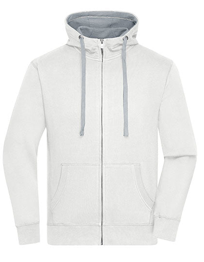 Men´s Lifestyle Zip-Hoody Off White